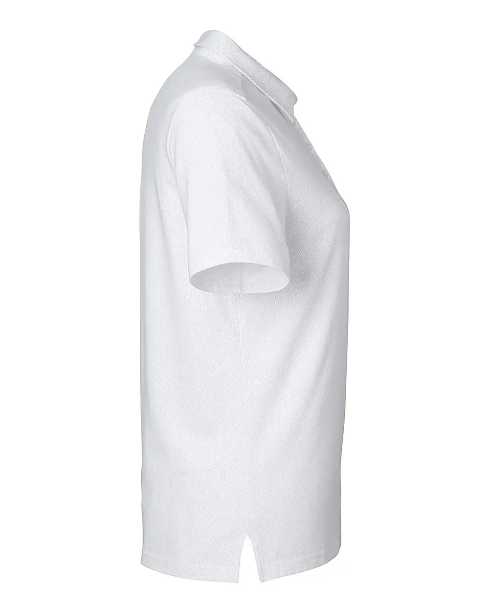 Devon & Jones Dg101w Women’s Crownlux Performanceâ Geo Polo - White Silver