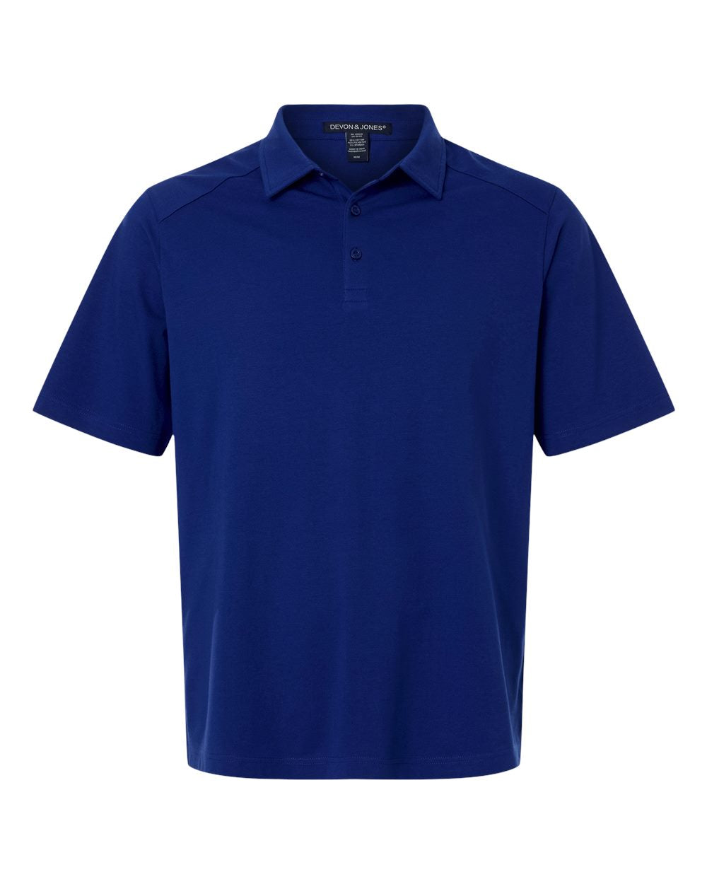 Devon & Jones Dg102 Men’s Seaton Pebble Textured Polo - Midnight Royal