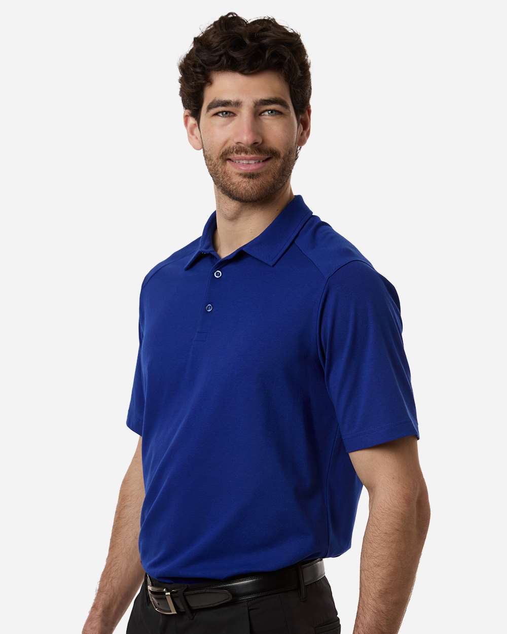 Devon & Jones Dg102 Men’s Seaton Pebble Textured Polo - Midnight Royal