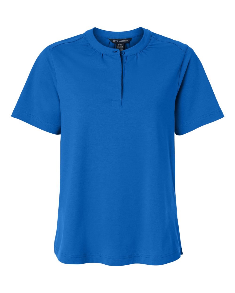 Devon & Jones Dg102w Women’s Seaton Pebble Textured Polo - French Blue