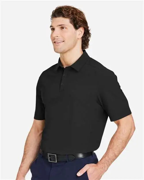 Devon & Jones Dg110 Men’s Crownlux Performanceâ Windsor Welded Polo - Black