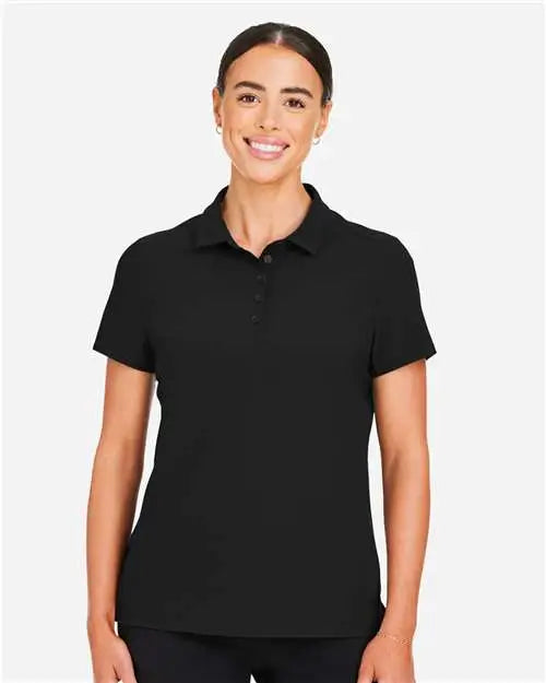 Devon & Jones Dg110w Women's Crownlux PerformanceÂ® Windsor Welded Polo - Black