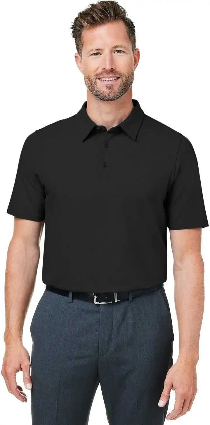 Devon &amp; Jones Dg120 Men’s Raleigh Stretch Polo - Black