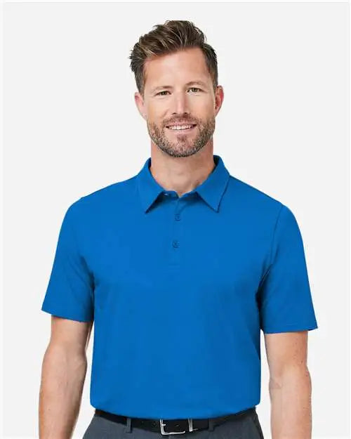 Devon & Jones Dg120 Men's Raleigh Stretch Polo - French Blue
