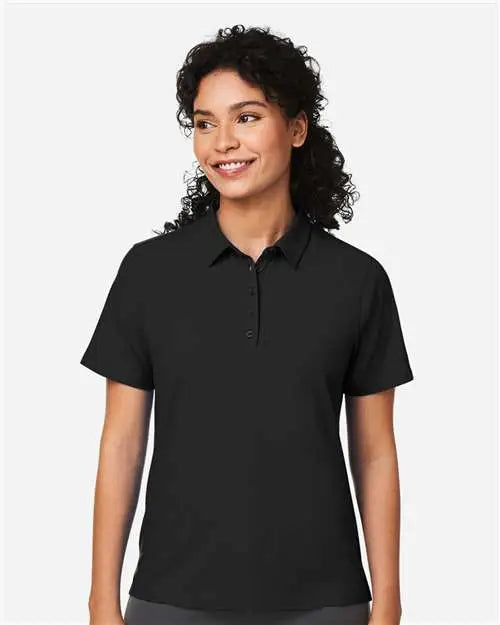 Devon & Jones Dg120w Women’s Raleigh Stretch Polo - Black