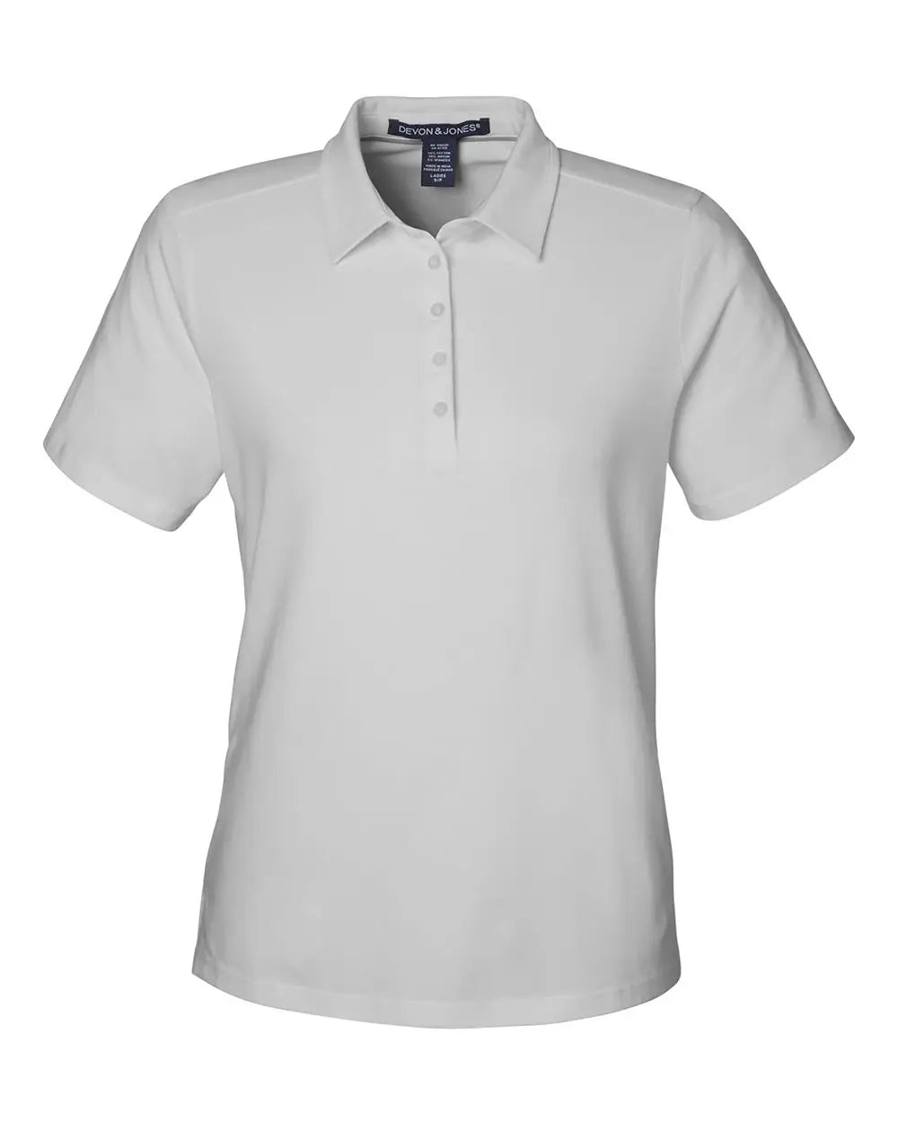 Devon & Jones Dg120w Women’s Raleigh Stretch Polo - Grey