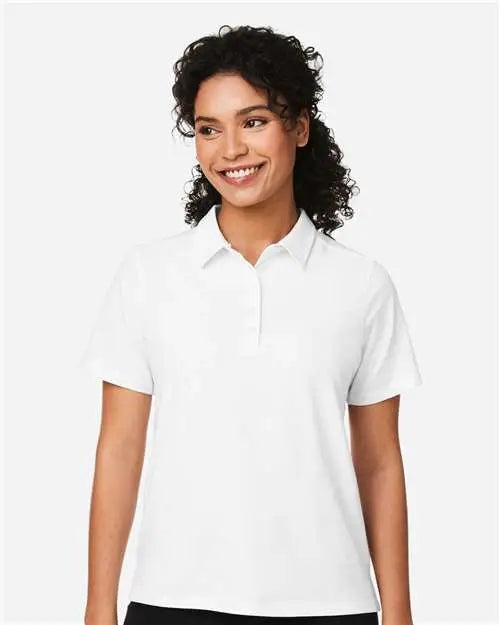 Devon & Jones Dg120w Women’s Raleigh Stretch Polo - White