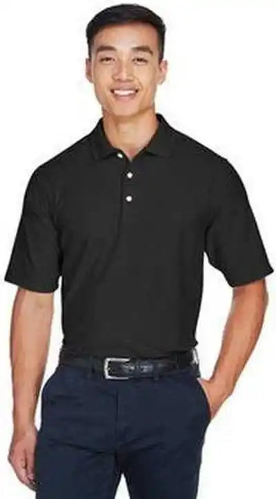 Devon &amp; Jones Dg150 Men’s Drytec20 Performance Polo - Black
