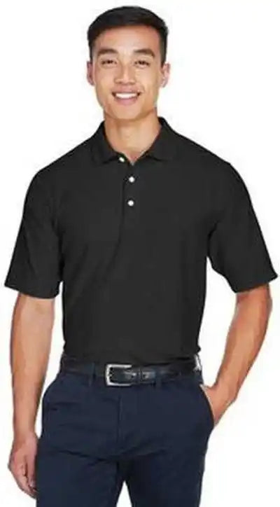 Devon &amp; Jones Dg150 Men’s Drytec20 Performance Polo - Black
