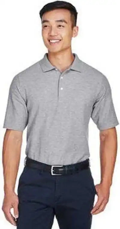 Devon & Jones Dg150 Men’s Drytec20 Performance Polo - Gray Heather