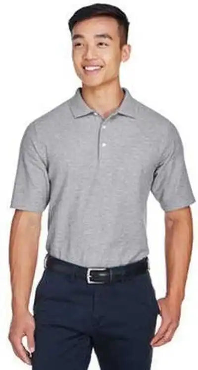 Devon & Jones Dg150 Men’s Drytec20 Performance Polo - Gray Heather