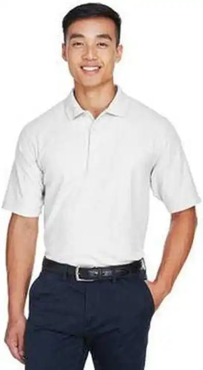 Devon &amp; Jones Dg150 Men’s Drytec20 Performance Polo - White