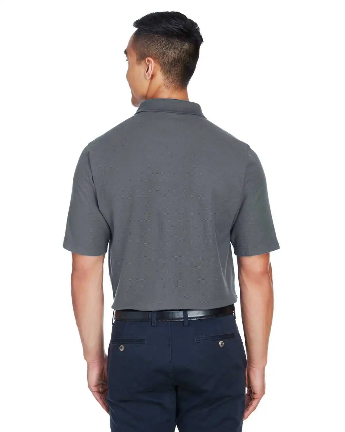 Devon &amp; Jones Dg150p Men’s Drytec20 Performance Pocket Polo - Graphite