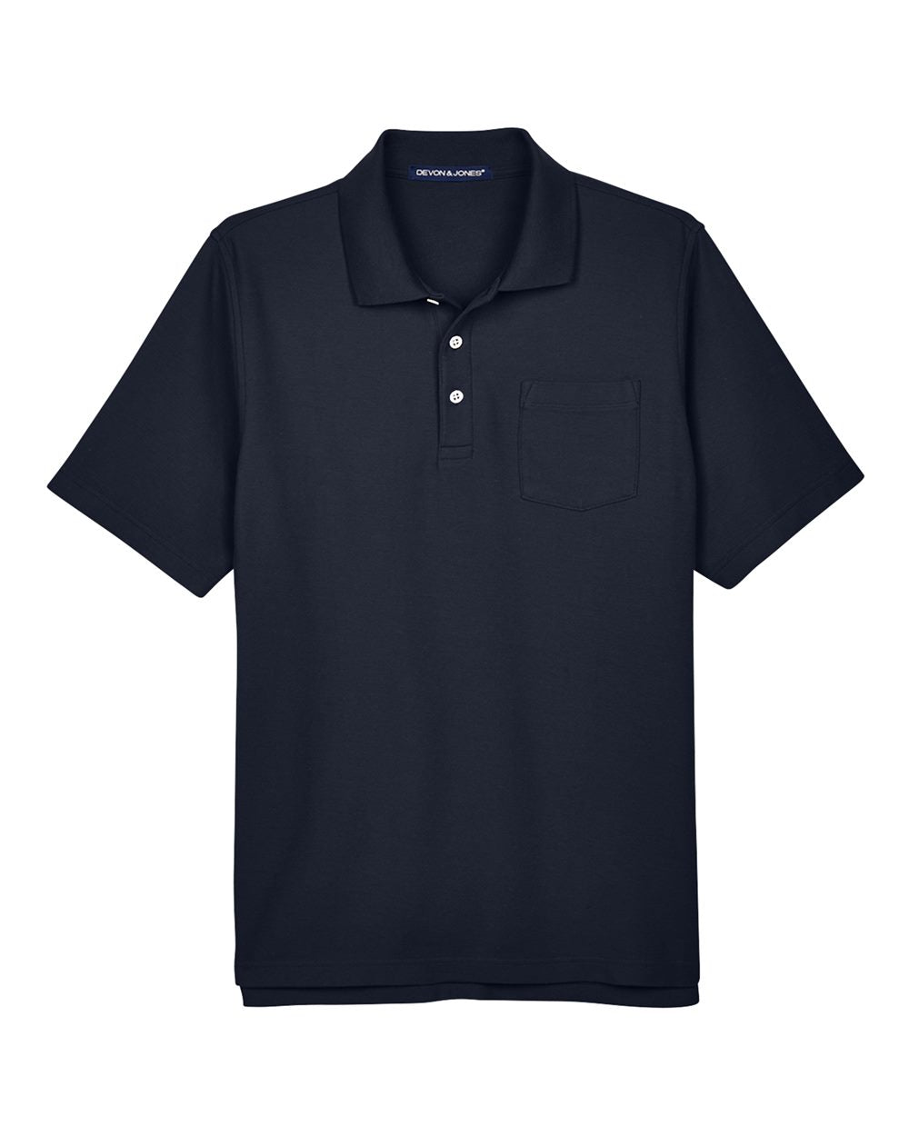 Devon & Jones Dg150p Men’s Drytec20 Performance Pocket Polo - Navy
