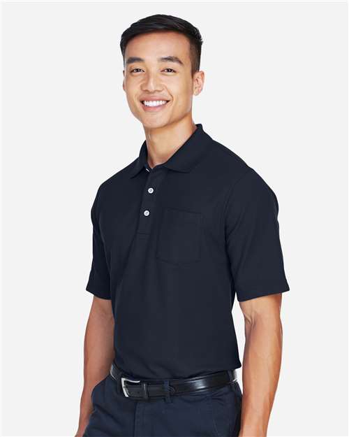 Devon & Jones Dg150p Men’s Drytec20 Performance Pocket Polo - Navy
