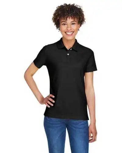 Devon &amp; Jones Dg150w Ladies’ Drytec20 Performance Polo - Black