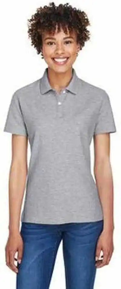 Devon & Jones Dg150w Ladies’ Drytec20 Performance Polo Gray Heather