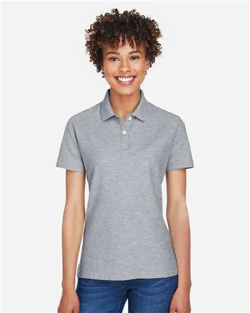 Devon & Jones Dg150w Women’s Drytec20â„¢ Performance Polo - Grey Heather