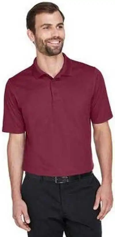 Devon &amp; Jones Dg20 Crownlux Performance Men’s Plaited Polo Burgundy