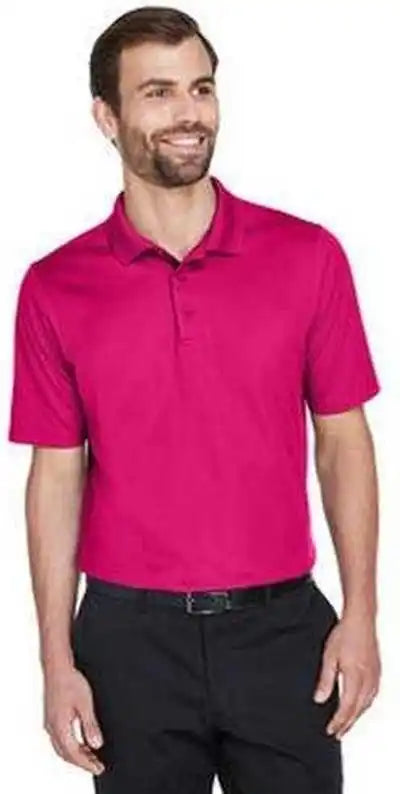 Devon &amp; Jones Dg20 Crownlux Performance Men’s Plaited Polo Crown Raspberry