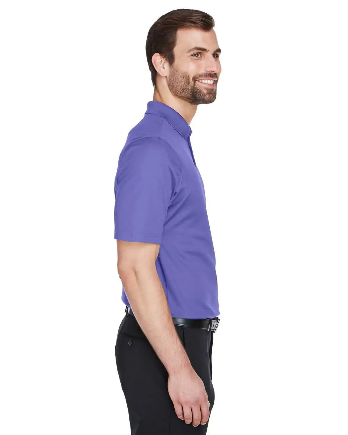 Devon & Jones Dg20 Crownlux Performance Men’s Plaited Polo - Grape