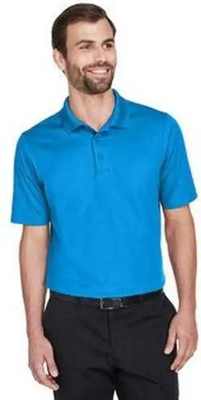 Devon &amp; Jones Dg20 Crownlux Performance Men’s Plaited Polo Ocean Blue