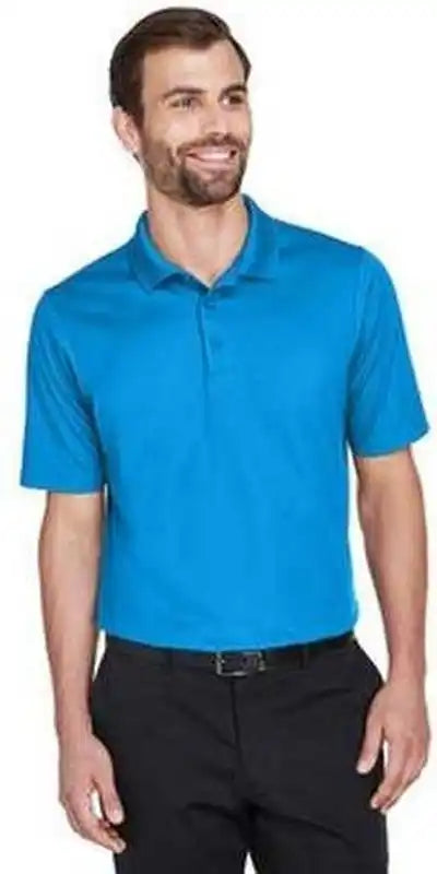Devon &amp; Jones Dg20 Crownlux Performance Men’s Plaited Polo Ocean Blue