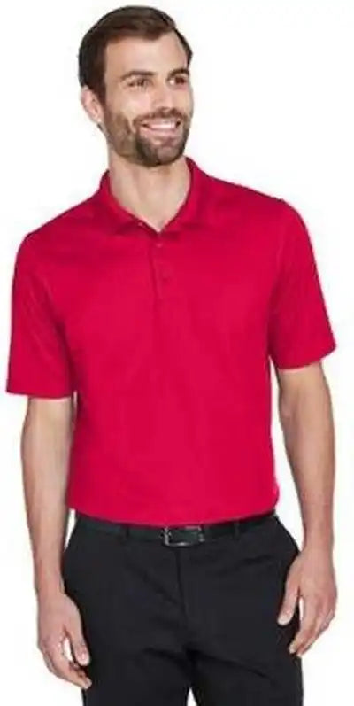 Devon &amp; Jones Dg20 Crownlux Performance Men’s Plaited Polo - Red