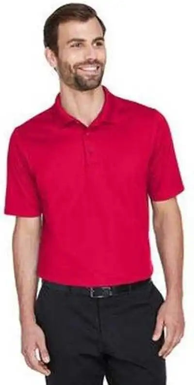 Devon &amp; Jones Dg20 Crownlux Performance Men’s Plaited Polo - Red