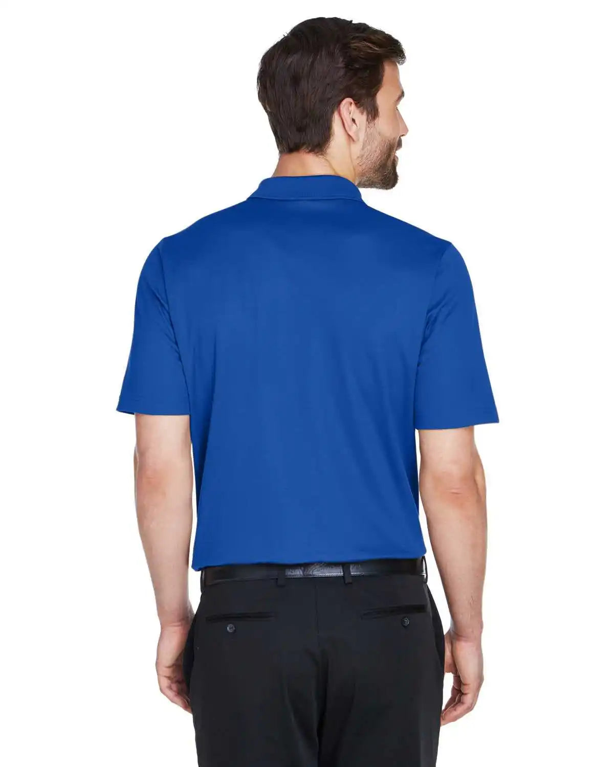 Devon &amp; Jones Dg20 Crownlux Performance Men’s Plaited Polo - True Royal