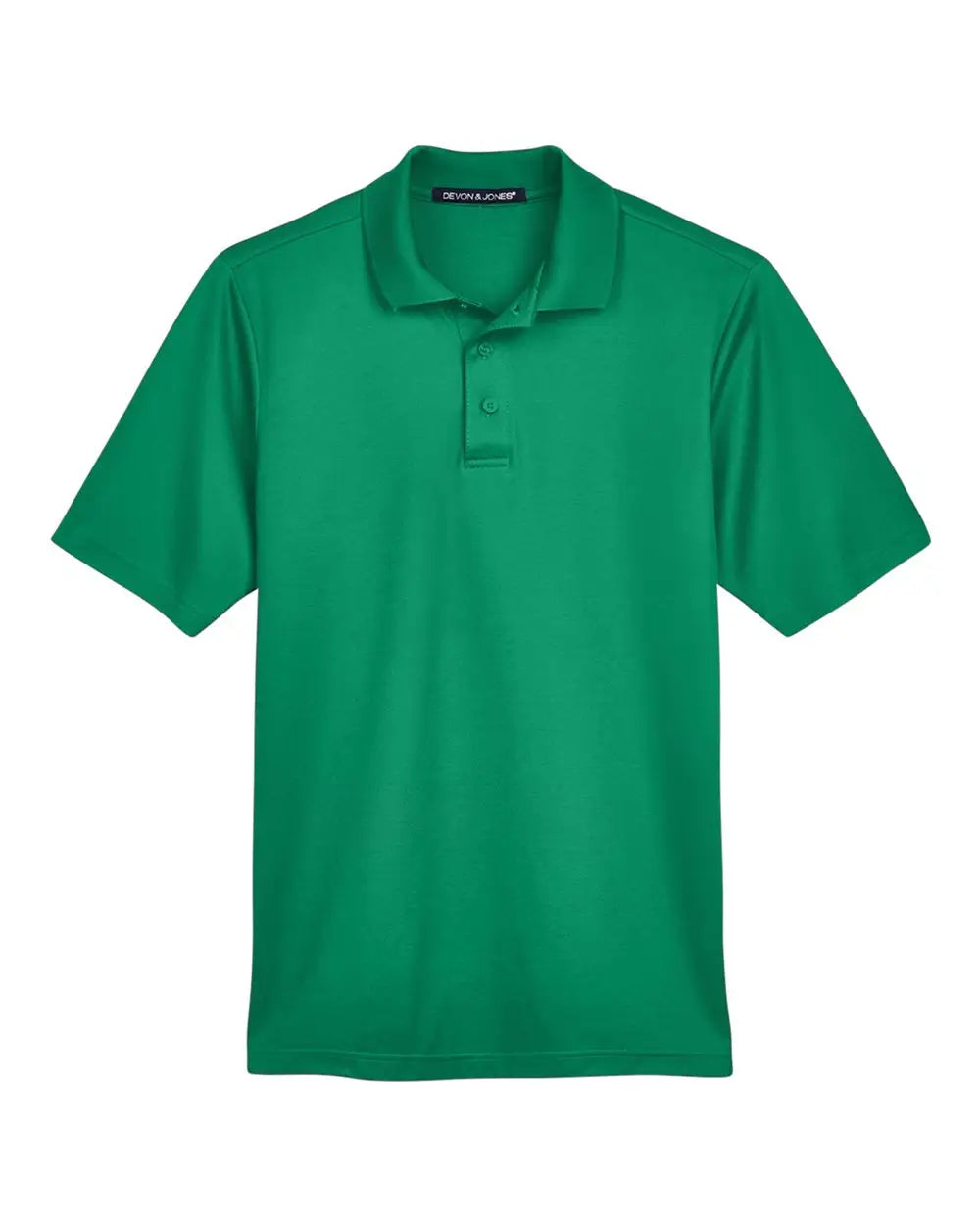 Devon & Jones Dg20 Men's Crownlux PerformanceÂ® Plaited Polo - Kelly Green - Xs