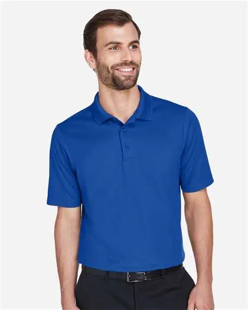 Devon & Jones Dg20 Men's Crownlux PerformanceÂ® Plaited Polo - True Royal