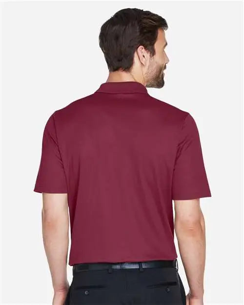 Devon & Jones Dg20 Men’s Crownlux Performanceâ Plaited Polo - Burgundy