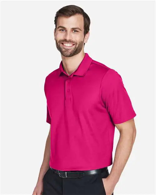 Devon & Jones Dg20 Men’s Crownlux Performanceâ Plaited Polo - Crown Raspberry