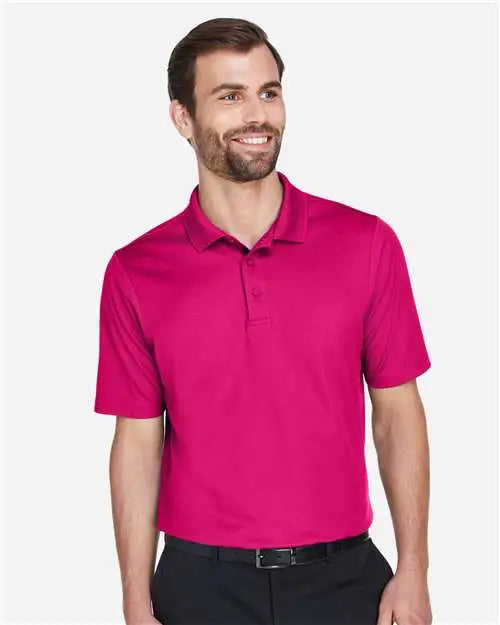 Devon & Jones Dg20 Men’s Crownlux Performanceâ Plaited Polo - Crown Raspberry