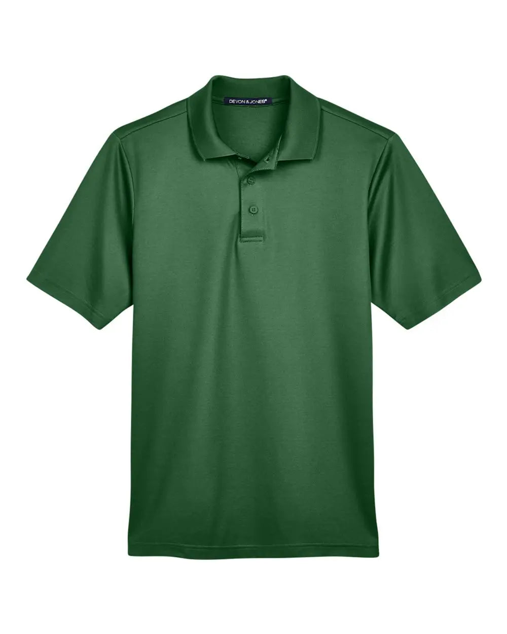 Devon & Jones Dg20 Men’s Crownlux Performanceâ Plaited Polo - Forest