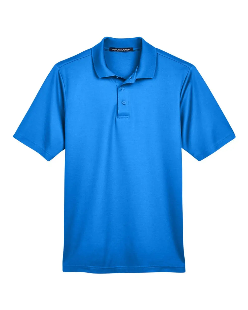 Devon & Jones Dg20 Men’s Crownlux Performanceâ Plaited Polo - French Blue