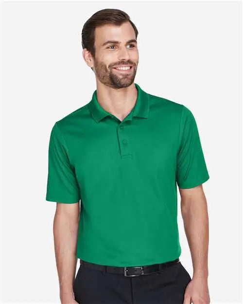 Devon & Jones Dg20 Men’s Crownlux Performanceâ Plaited Polo - Kelly Green