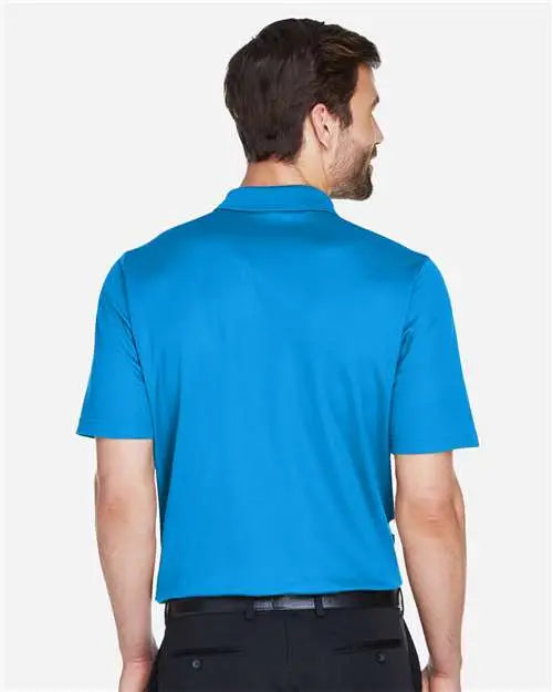 Devon & Jones Dg20 Men’s Crownlux Performanceâ Plaited Polo - Ocean Blue