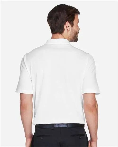 Devon & Jones Dg20 Men’s Crownlux Performanceâ Plaited Polo - White