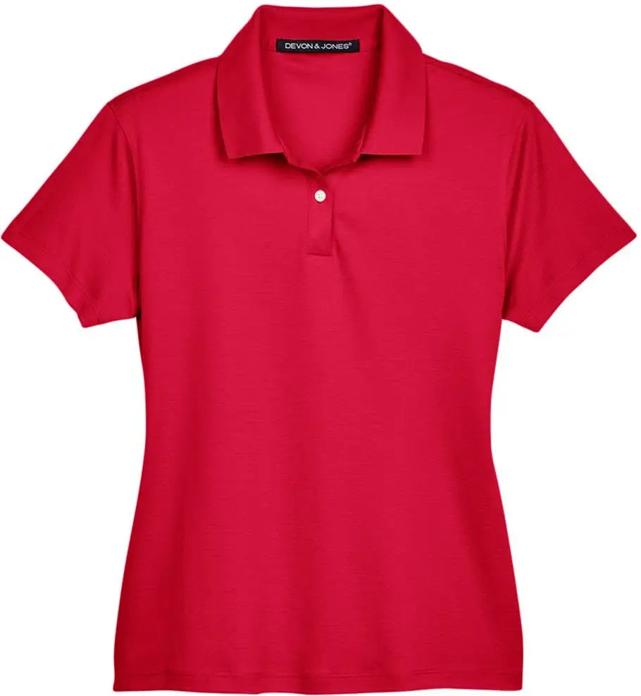 Devon & Jones Dg200w Women’s Pima-tech Jet Piquã Polo - Red