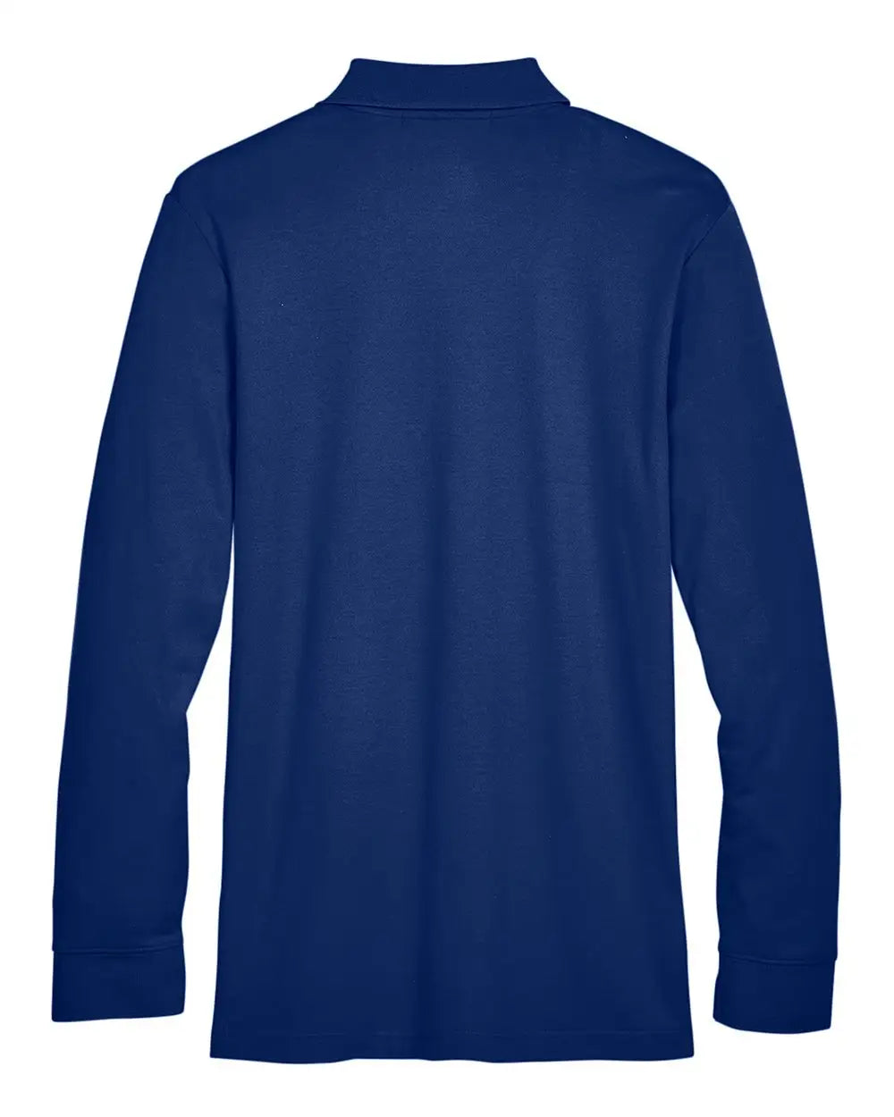 Devon & Jones Dg20lt Men’s Crownlux Performanceâ Tall Plaited Long Sleeve Polo - True Royal