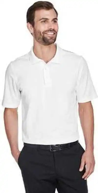 Devon &amp; Jones Dg20t Crownlux Performance Men’s Tall Plaited Polo White