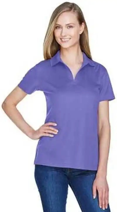 Devon &amp; Jones Dg20w Crownlux Performance Ladies’ Plaited Polo Grape