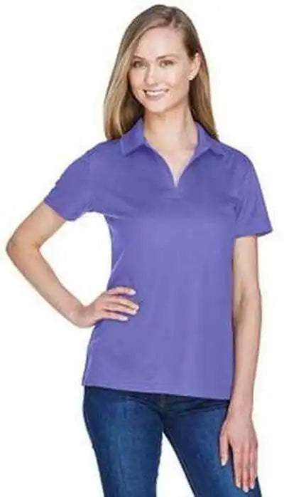 Devon &amp; Jones Dg20w Crownlux Performance Ladies’ Plaited Polo Grape