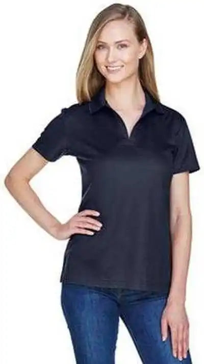 Devon & Jones Dg20w Crownlux Performance Ladies’ Plaited Polo - Navy