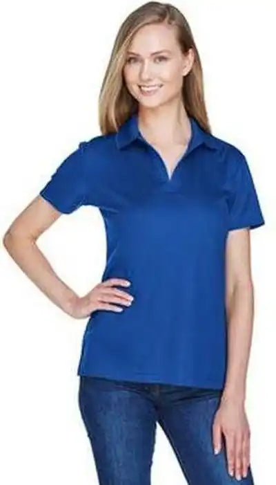 Devon &amp; Jones Dg20w Crownlux Performance Ladies’ Plaited Polo True Royal