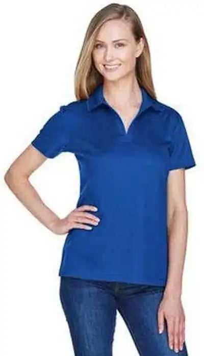 Devon &amp; Jones Dg20w Crownlux Performance Ladies’ Plaited Polo True Royal