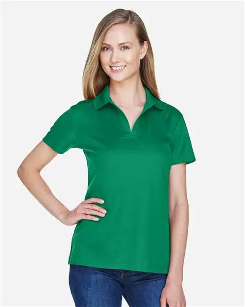 Devon & Jones Dg20w Women's Crownlux PerformanceÂ® Plaited Polo - Kelly Green