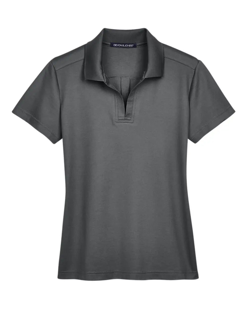 Devon & Jones Dg20w Women’s Crownlux Performanceâ Plaited Polo - Graphite